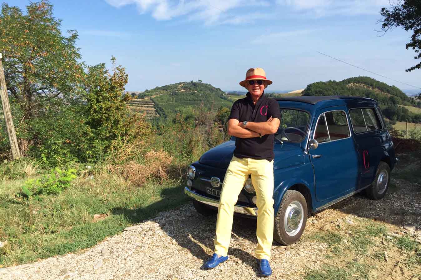 Owner Hans-Jörg Liebi at La Collina Winery in Brisighella, Emilia-Romagna region in Italy