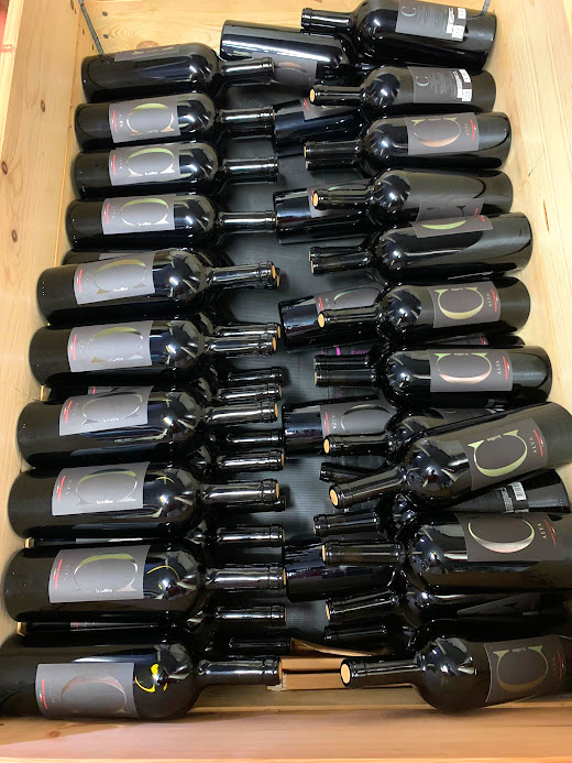 Production of Alya Red Wine bottles at Collina Winery Brisighella Emilia Romagna Italy